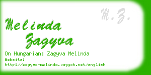 melinda zagyva business card